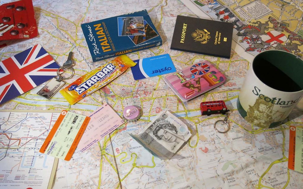europe travel collage